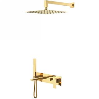 Душевой комплект Boheme Qubic 474-G золото